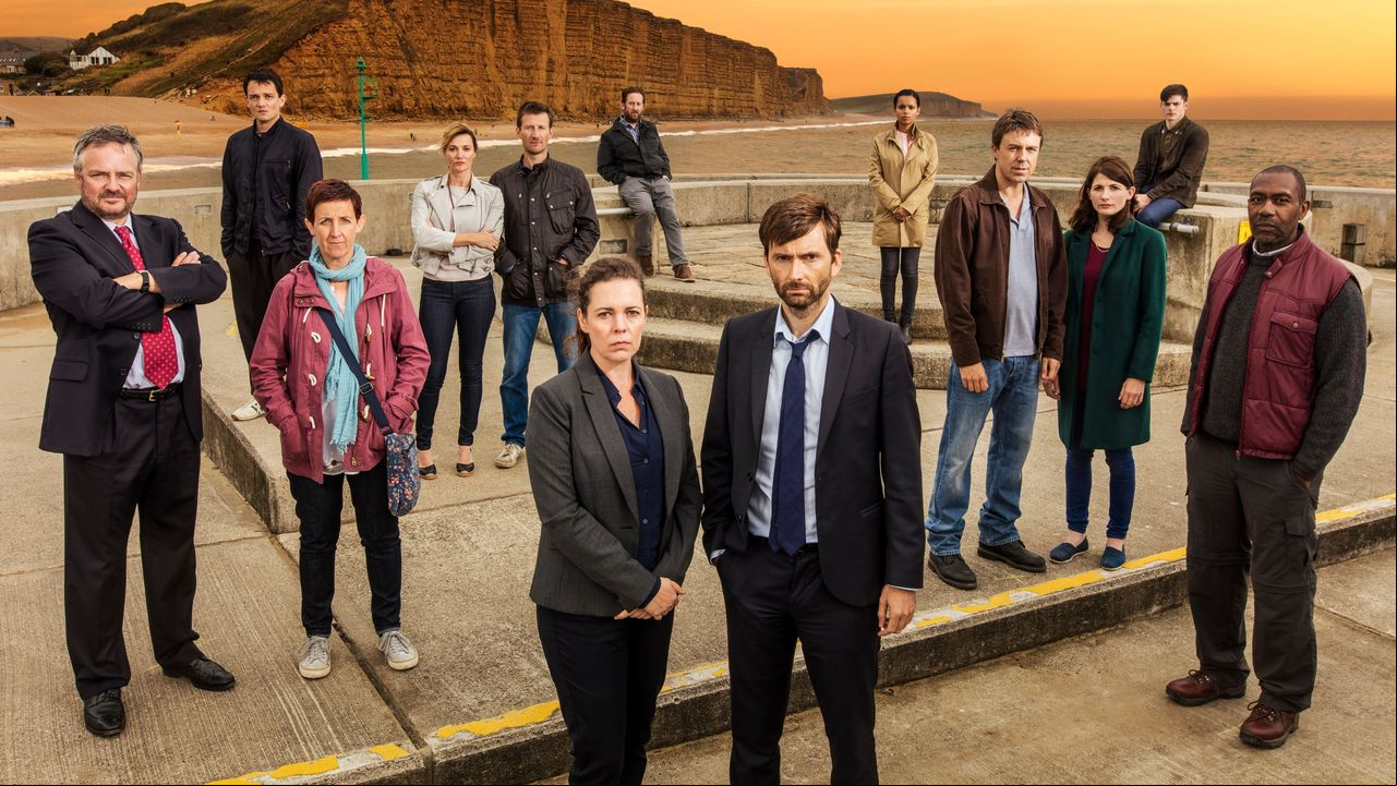 Кадр из сериала Убийство на пляже
